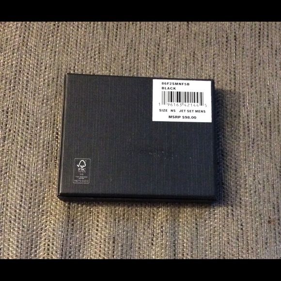 Michael Kors Slim Bifold Wallet Black/Grey NWT - Picture 4 of 6